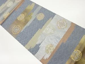 霞に変わり華紋・花唐草模様織出し袋帯